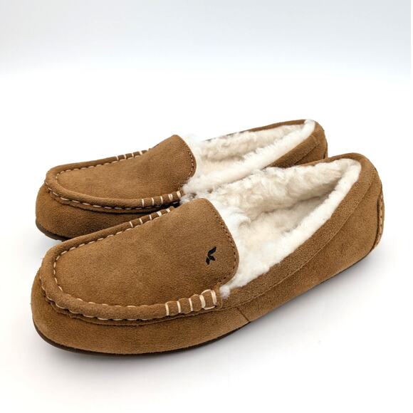 Koolaburra by UGG Lezly Faux Fur Slipper Shoes Chestnut Women's Size US7 EU38 - Picture 1 of 14